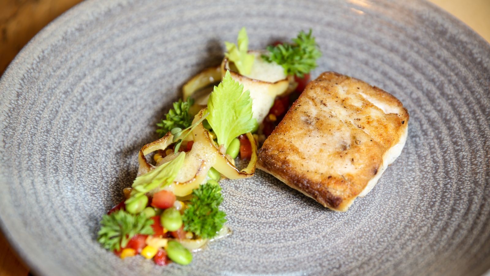Roasted local black cod at Grill restaurant at The St. Regis San Francisco